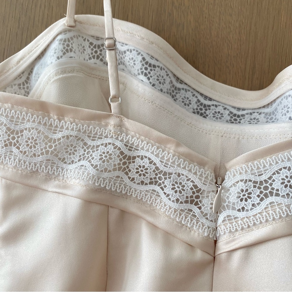 Reformation Meryl Satin Top champagne - Picture 6 of 7